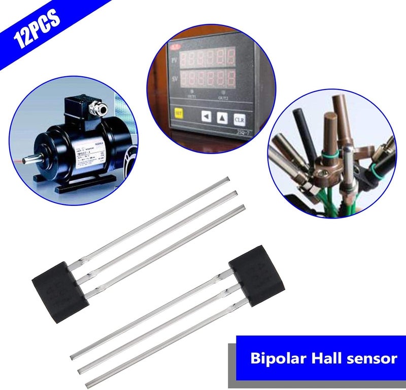 Micro Traders 12Pcs 41F TO-92S Bipolar Hall Effect Sensor Magnetic Detector SS41F 0H41 SH41 S41 3 Pins Sensor For Electric Vehicle Motor Industrial Applications - Image 3